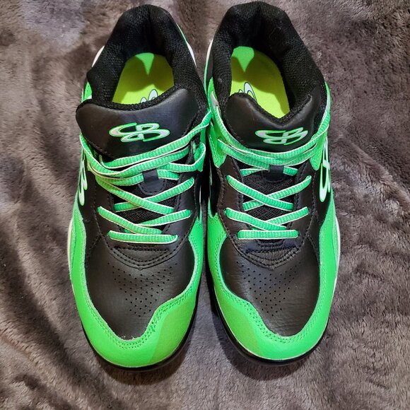 Boombah Mens Cleats Green Black Size 8 Men’s Shoes Softball/Football/Baseball - Picture 2 of 11